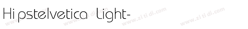 Hipstelvetica Light字体转换